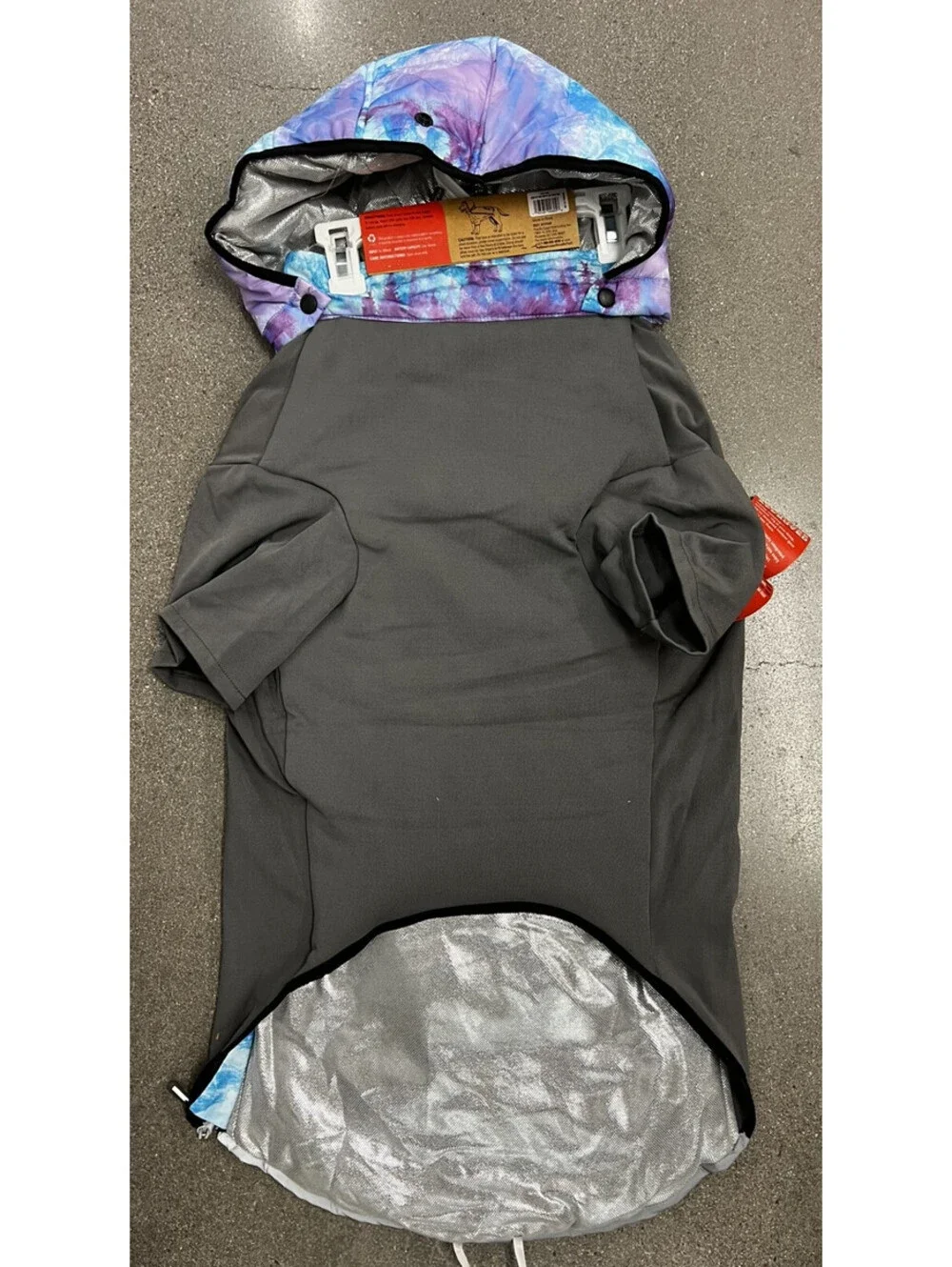 Arctic Trail Light Up Purple w/Tie Dye Accent Dog Jacket Available in XXL/XL/L/S
